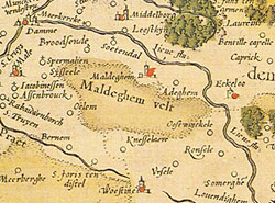 Mercatorkaart midden 16e eeuw